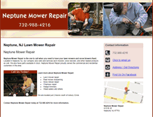Tablet Screenshot of neptunemowerrepair.com